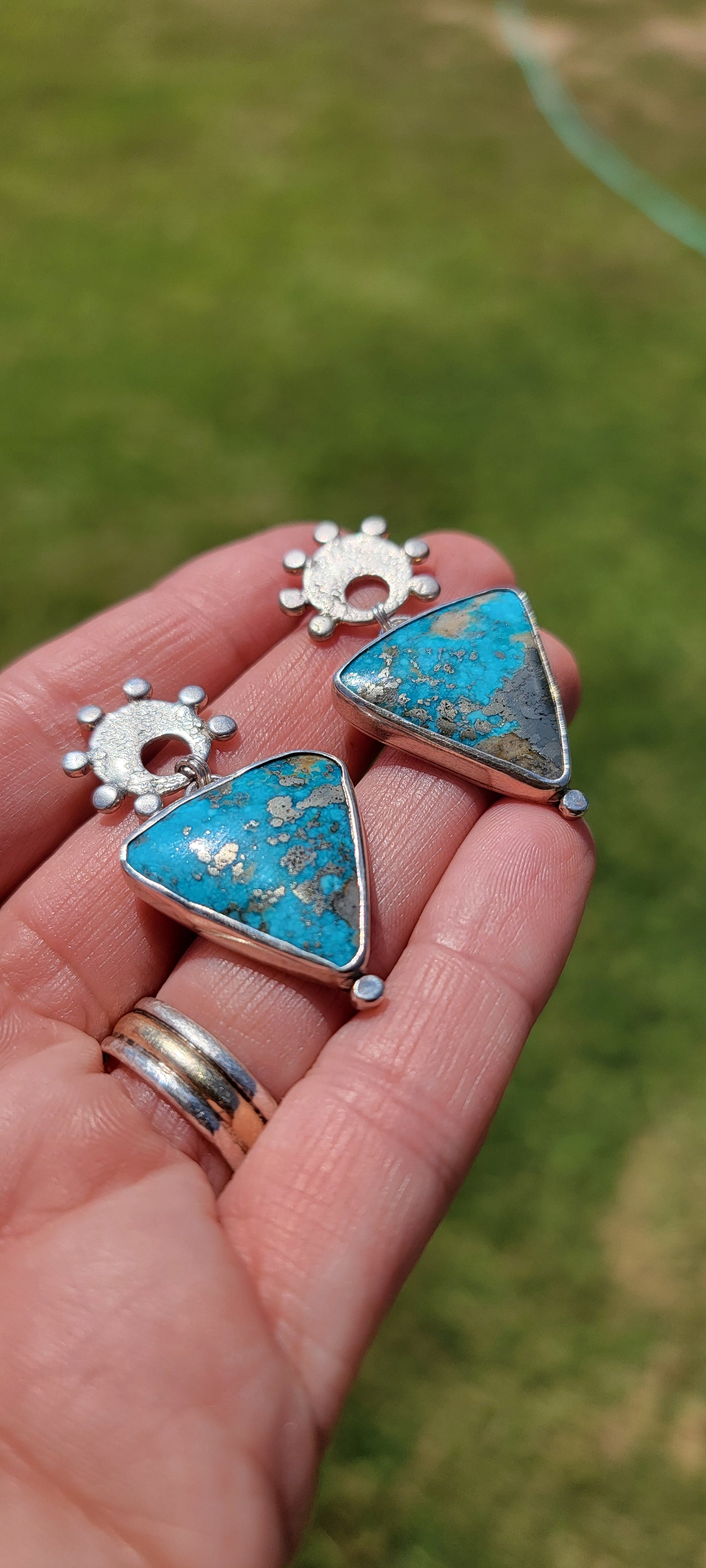 Turquoise and Sterling Earrings