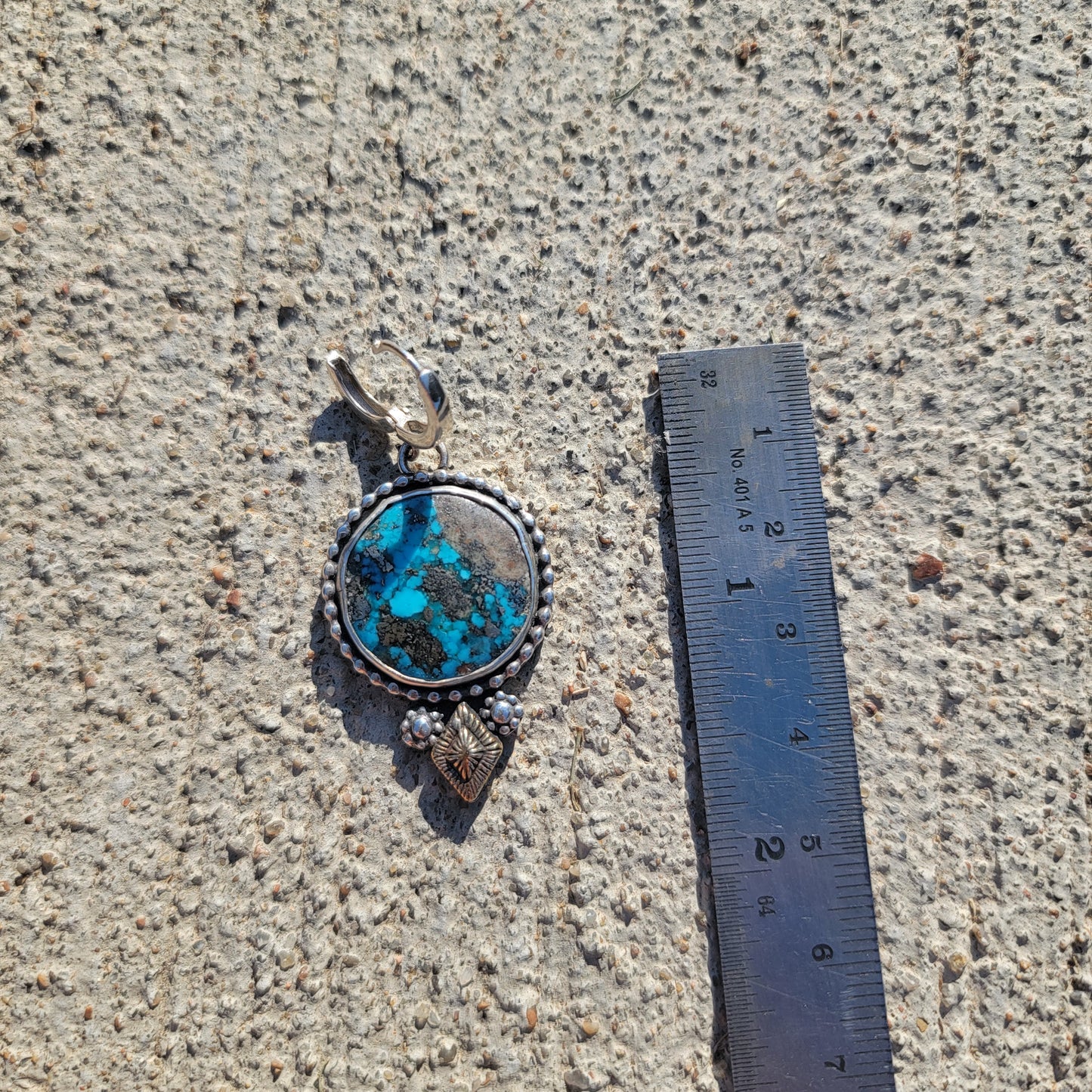 Persian Turquoise and Sterling Earrings