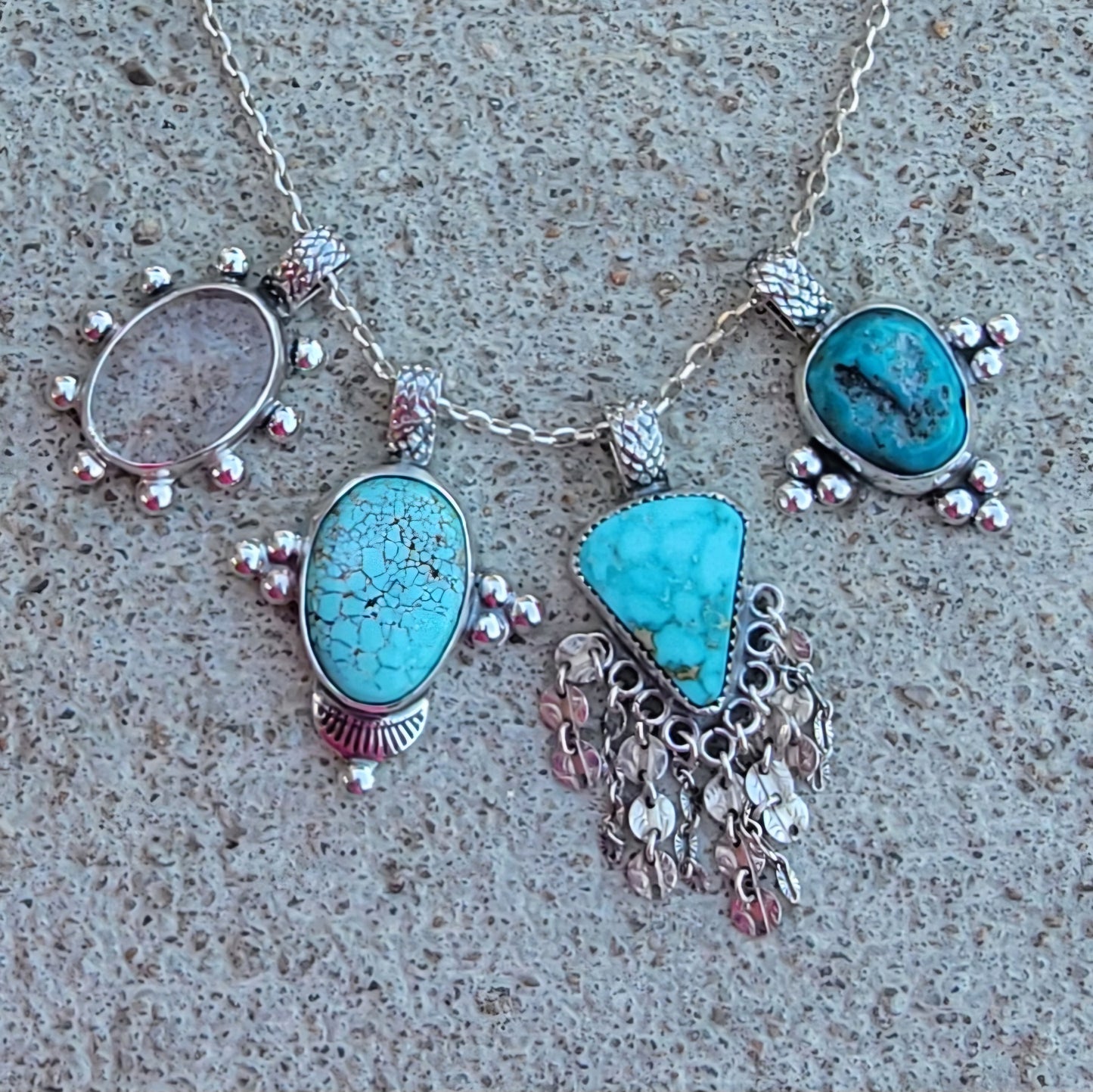 Number 8 Turquoise Pendant