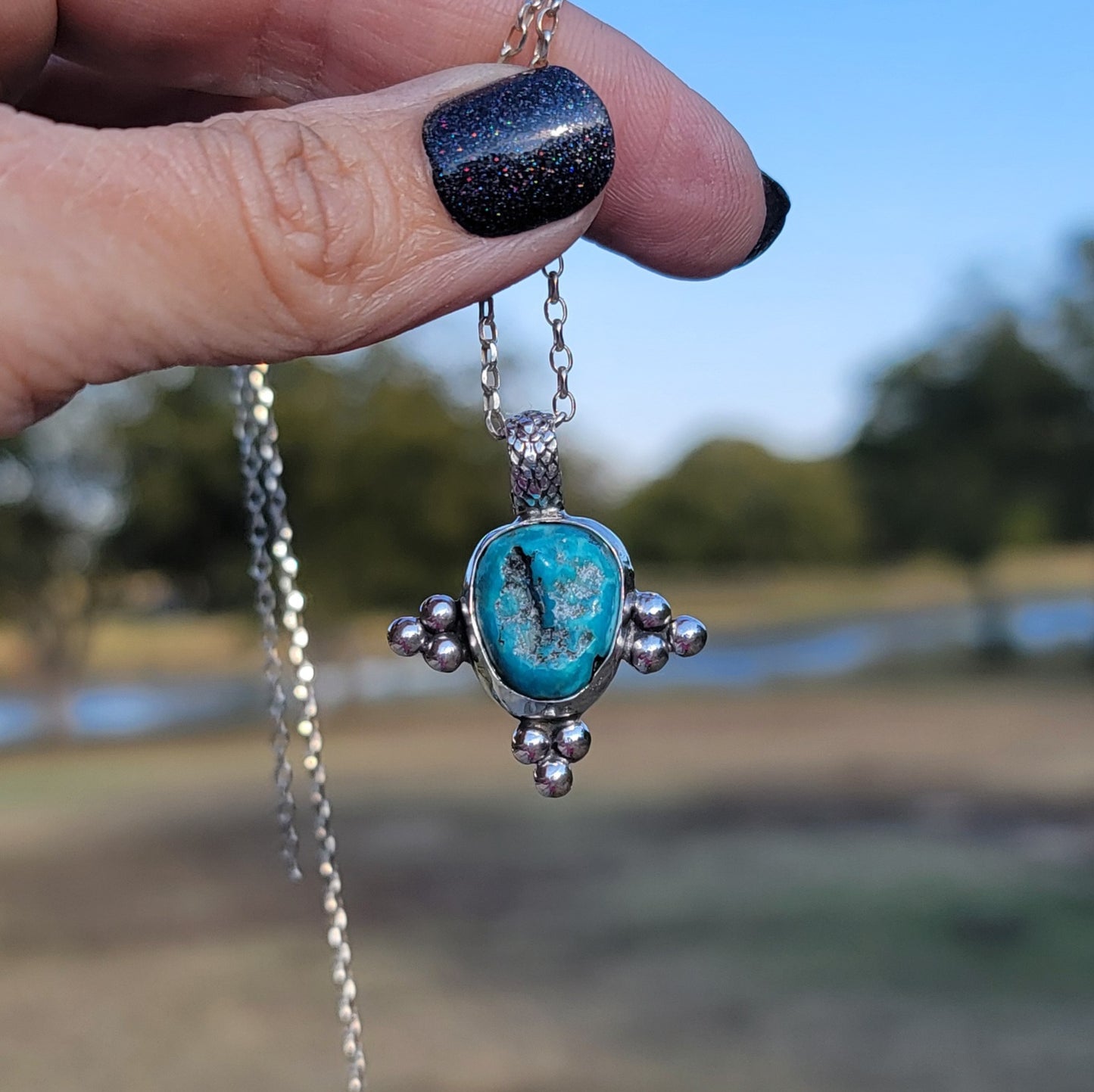 Turquoise Nugget Pendant