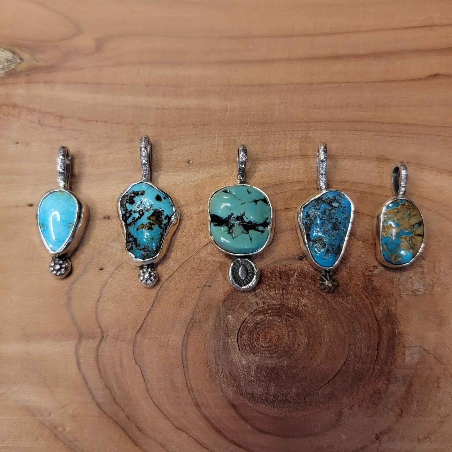 Turquoise Charm Pendants