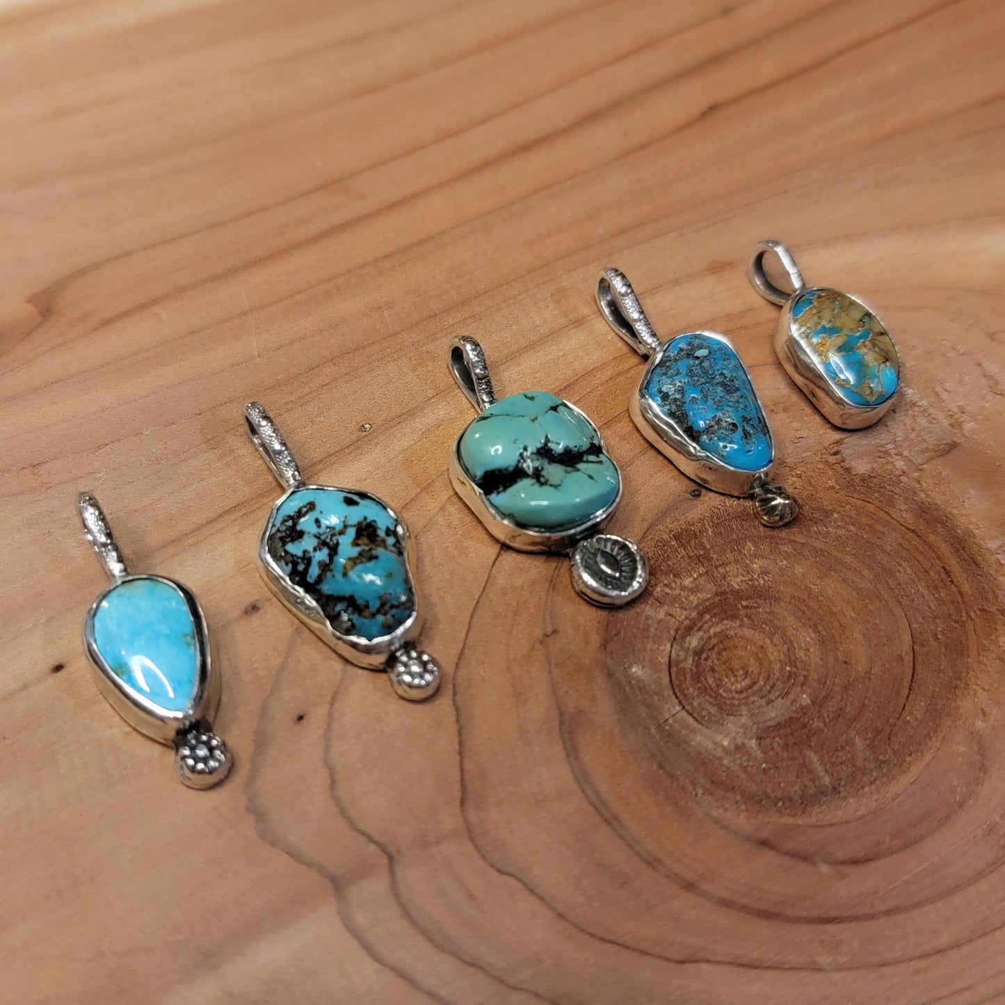 Turquoise Charm Pendants