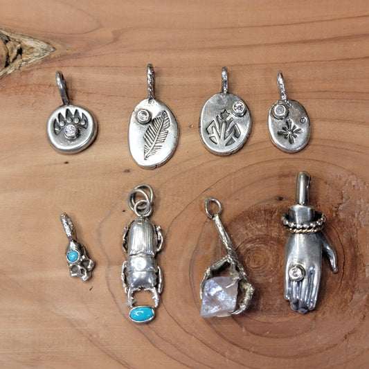 Sterling Charm Pendants