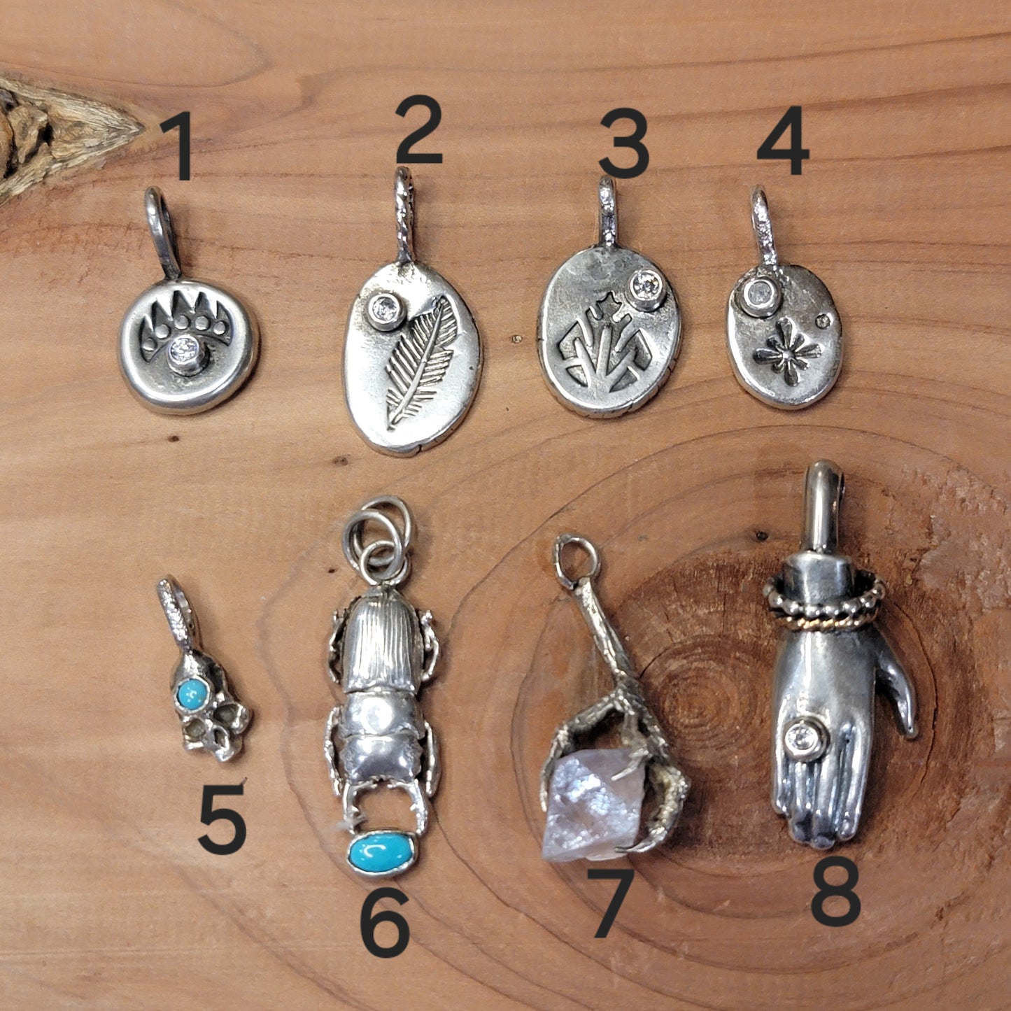 Sterling Charm Pendants