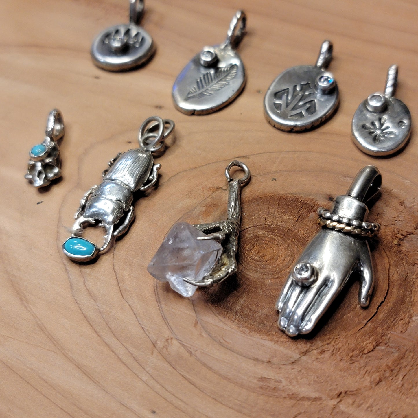 Sterling Charm Pendants