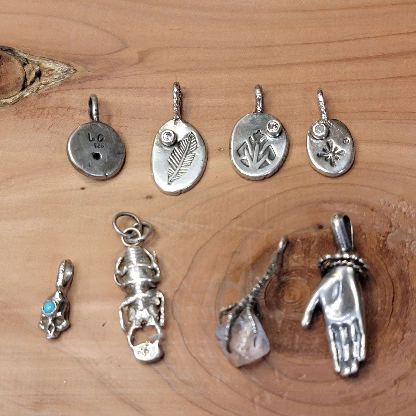 Sterling Charm Pendants