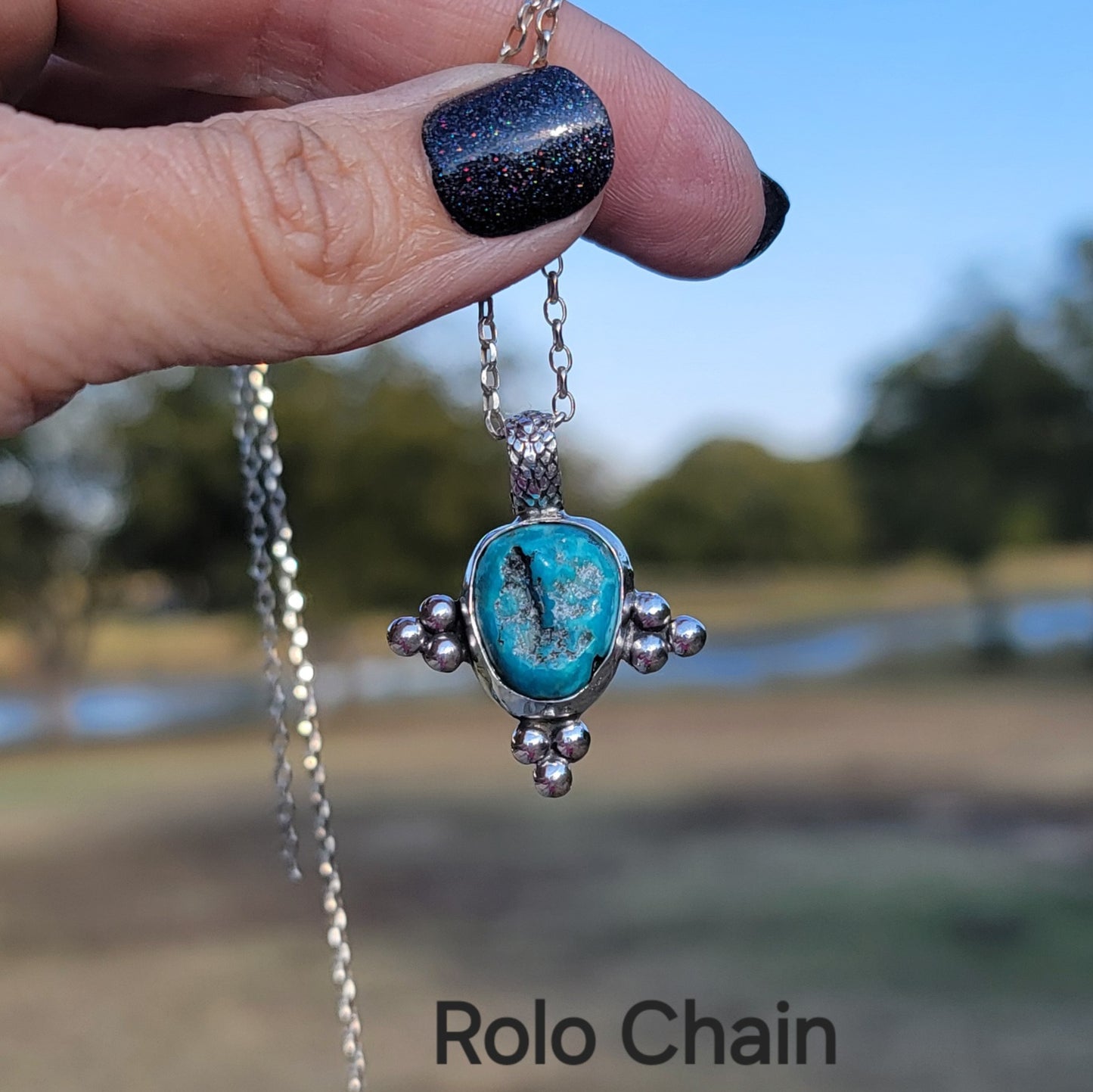 Turquoise Nugget Pendant