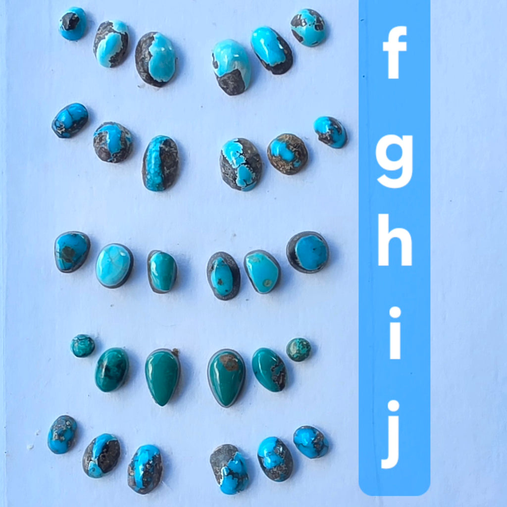 Made-to-Order Turquoise and Sterling Climber Post Earrings