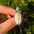 Stone Mountain Ribbon Turquoise Ring-Size 9.75