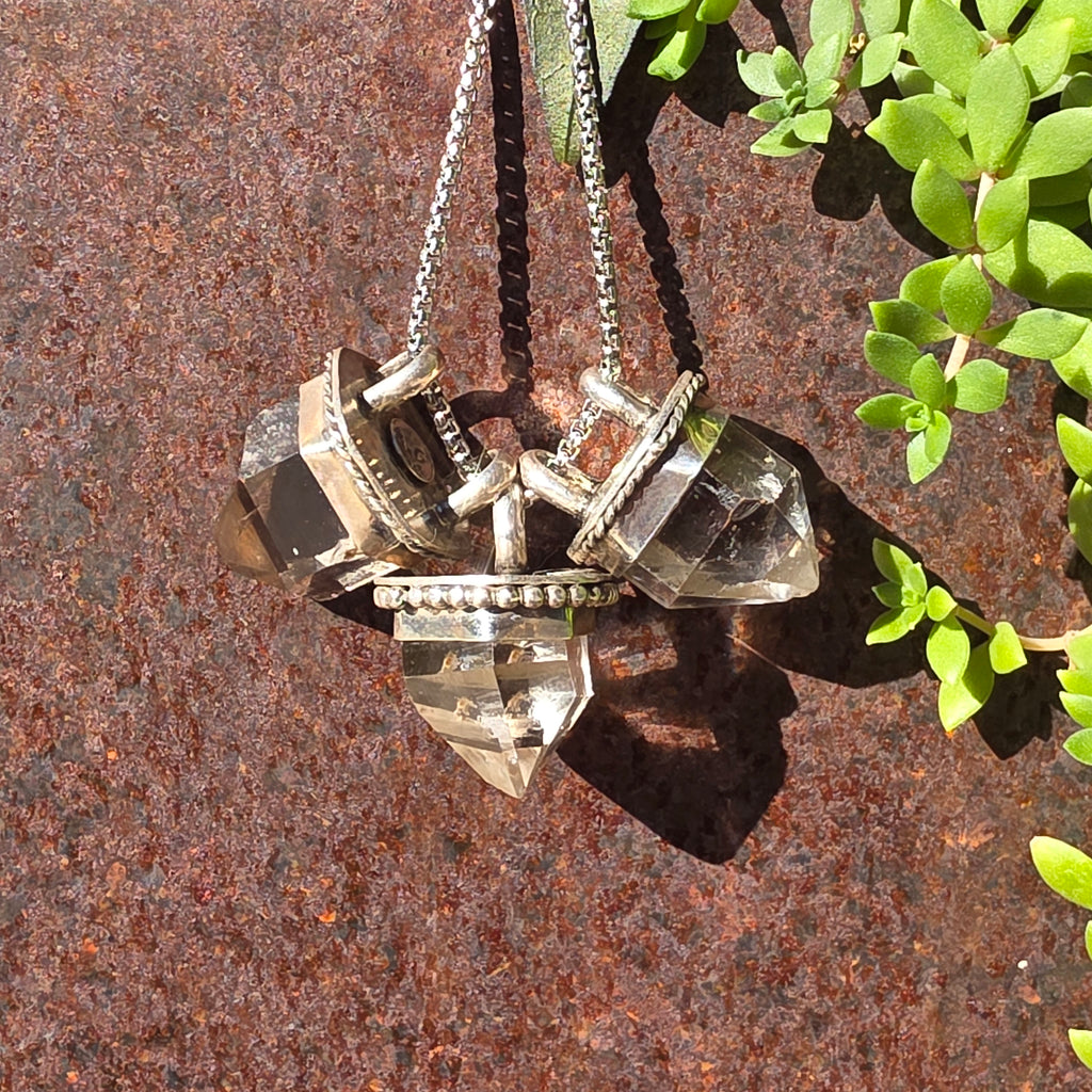 Herkimer Diamond Point Pendant Necklace