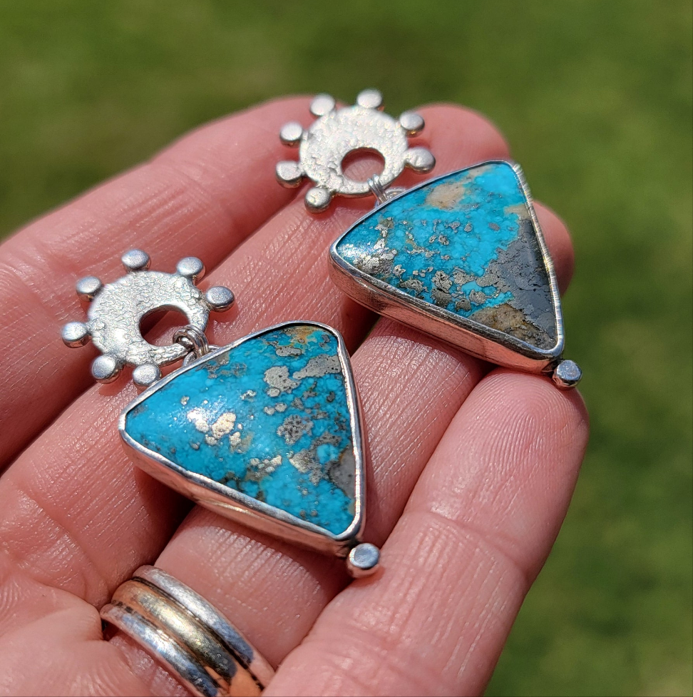 Turquoise and Sterling Earrings