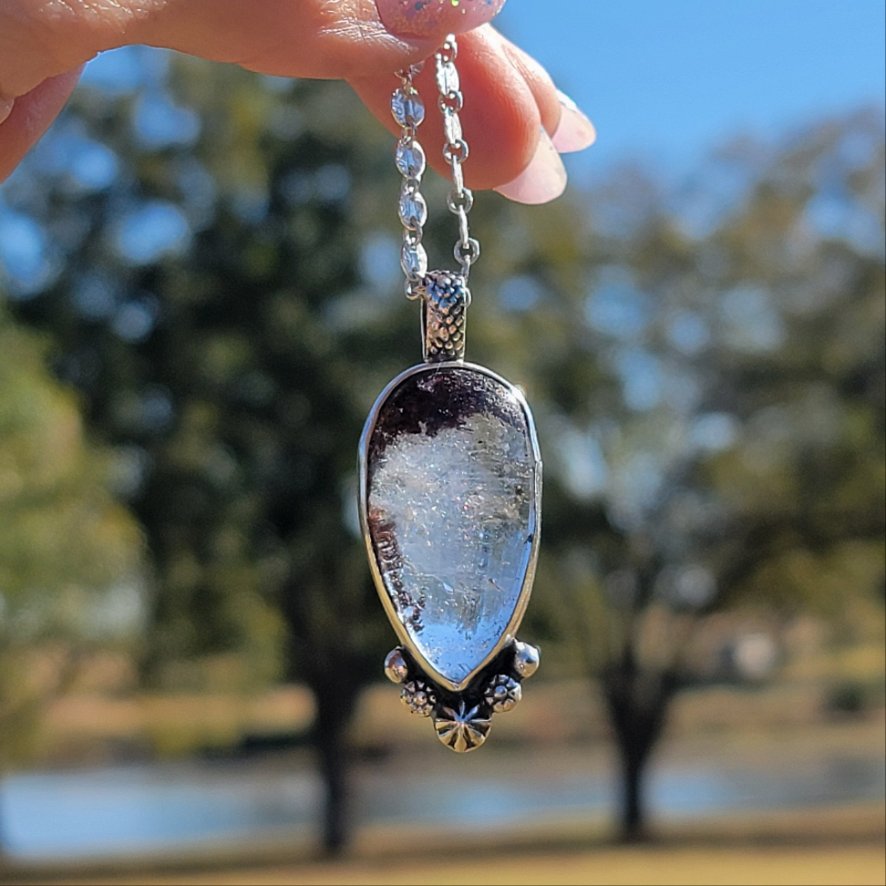 Included Quartz and Sterling Pendant