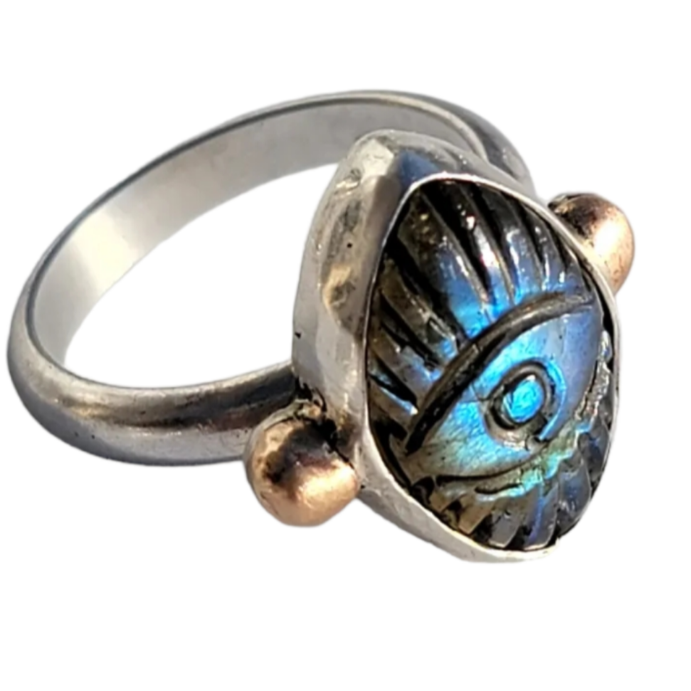 Labradorite Third Eye Ring