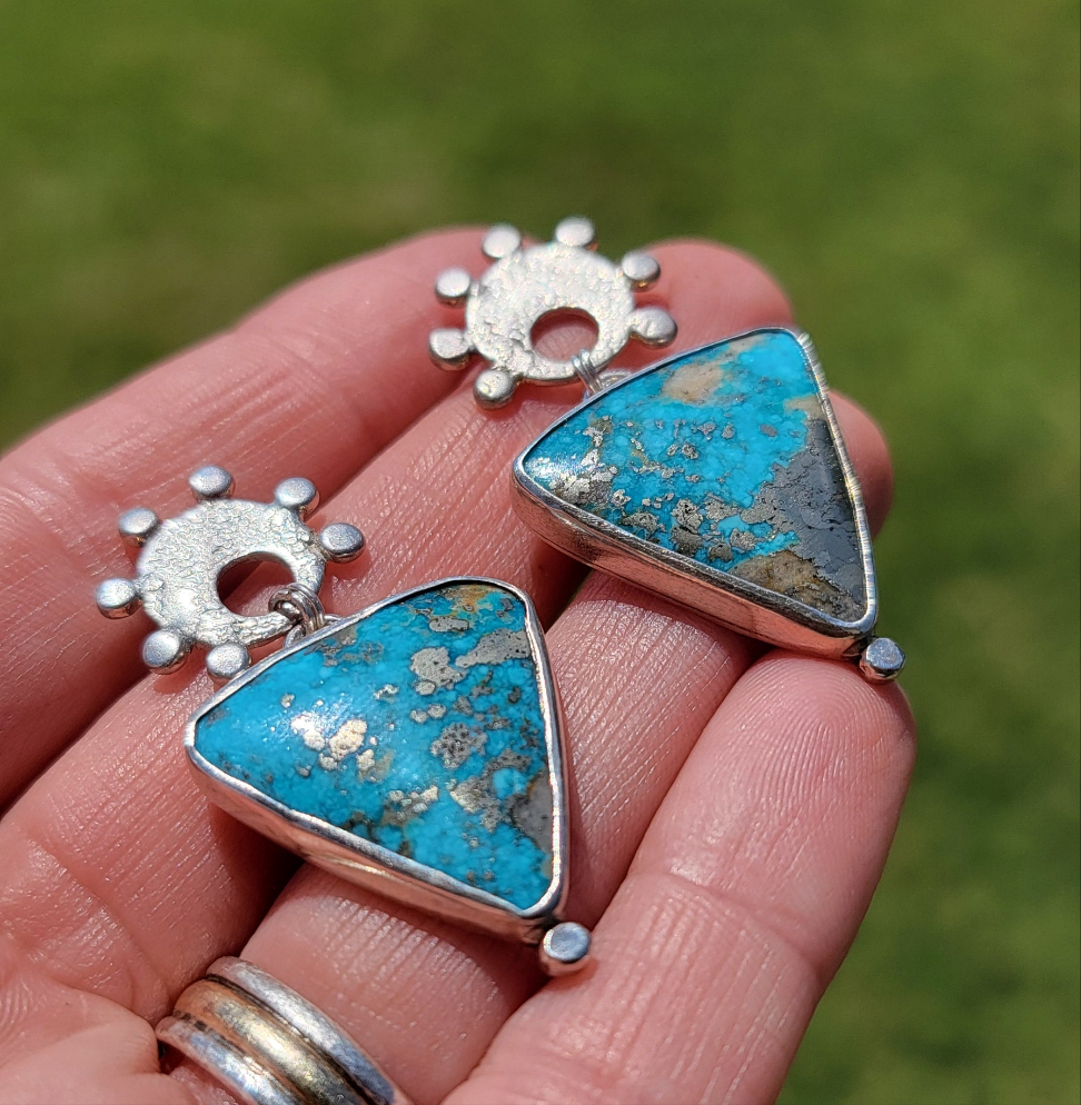 Turquoise and Sterling Earrings