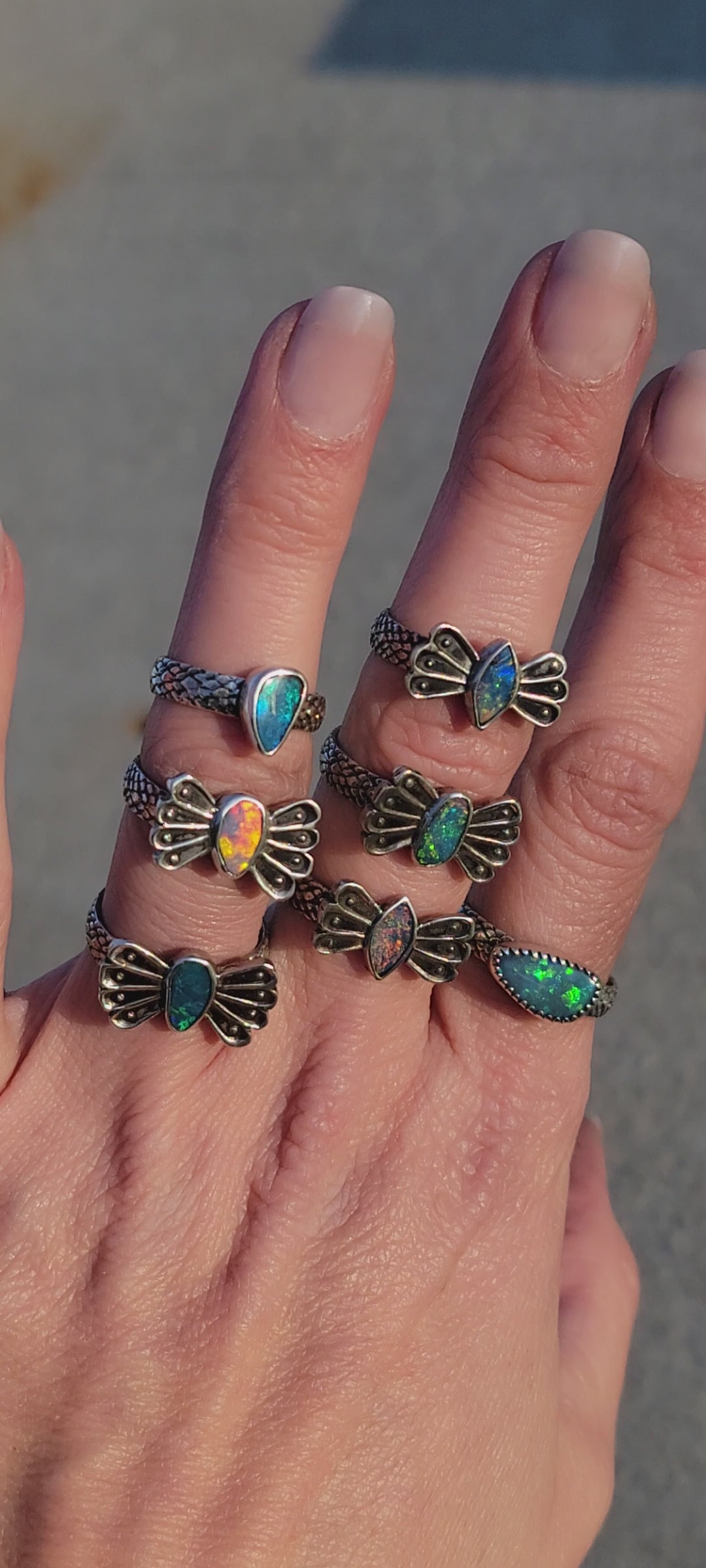 Sz 5 Australian Opal Ring