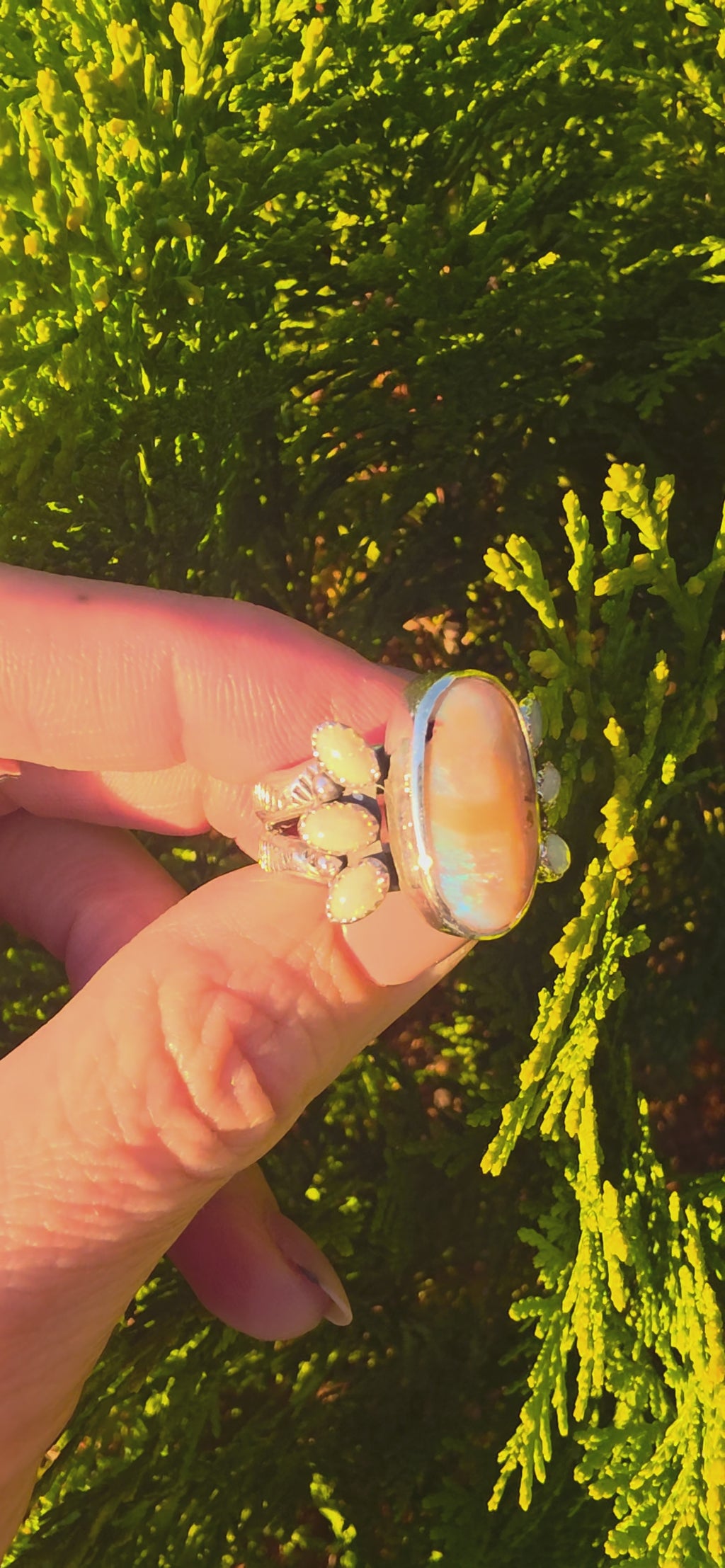Sz. 7 Australian Opal Ring