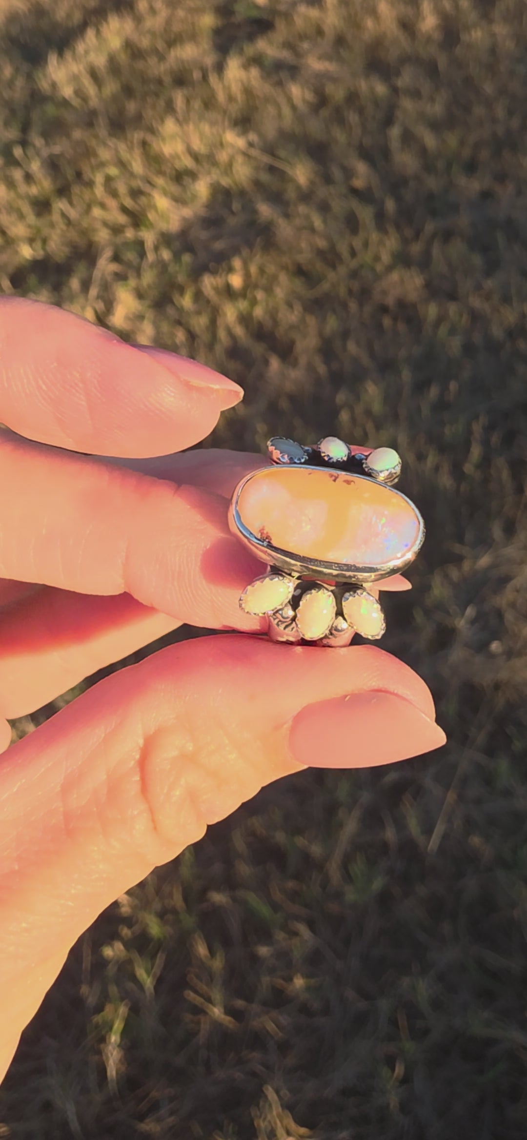 Sz. 7 Australian Opal Ring