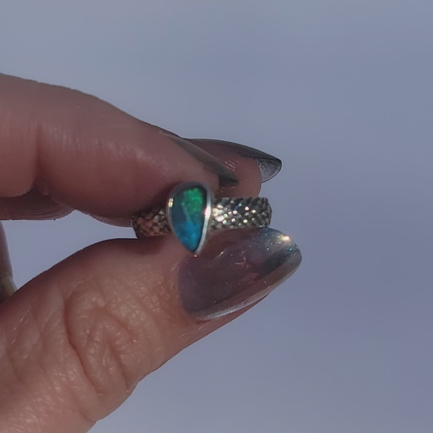 Sz 5 Australian Opal Ring