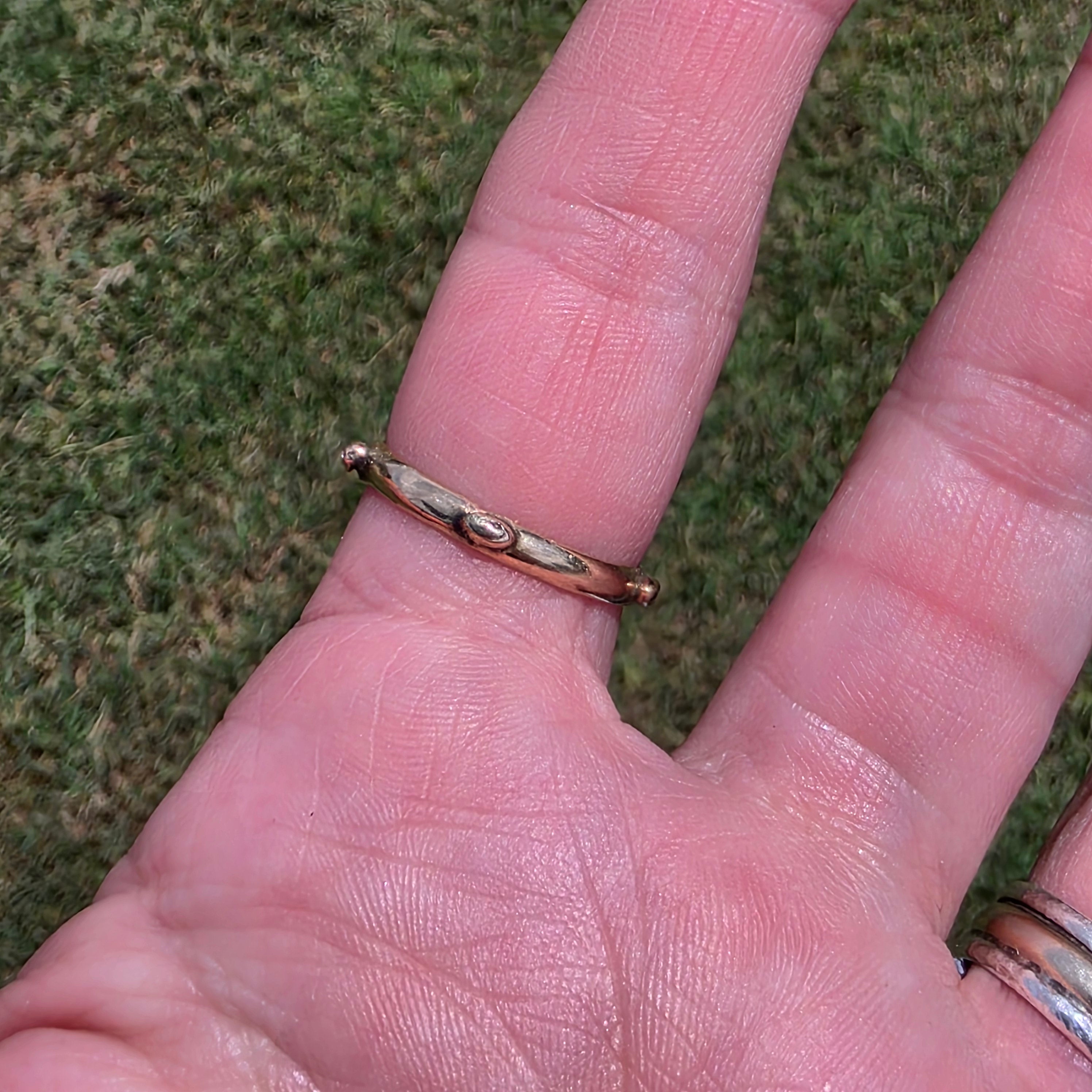 14k Gold and 1.07ct Salt and Pepper Diamond Snake Ring