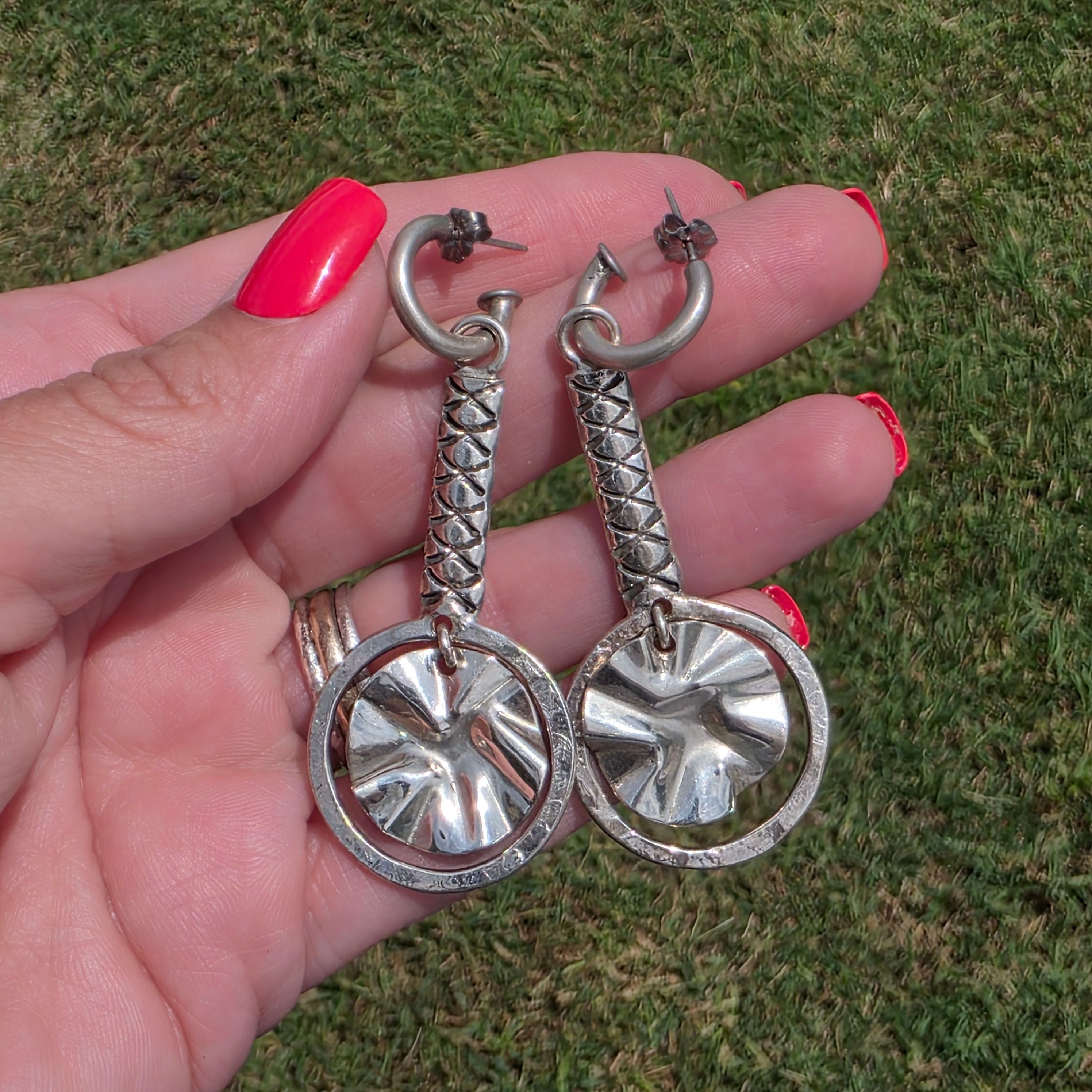 Sterling Silver Handmade Drop Earrings
