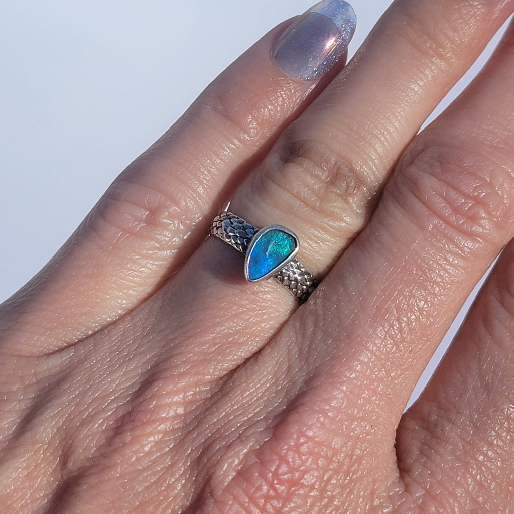 Sz 5 Australian Opal Ring