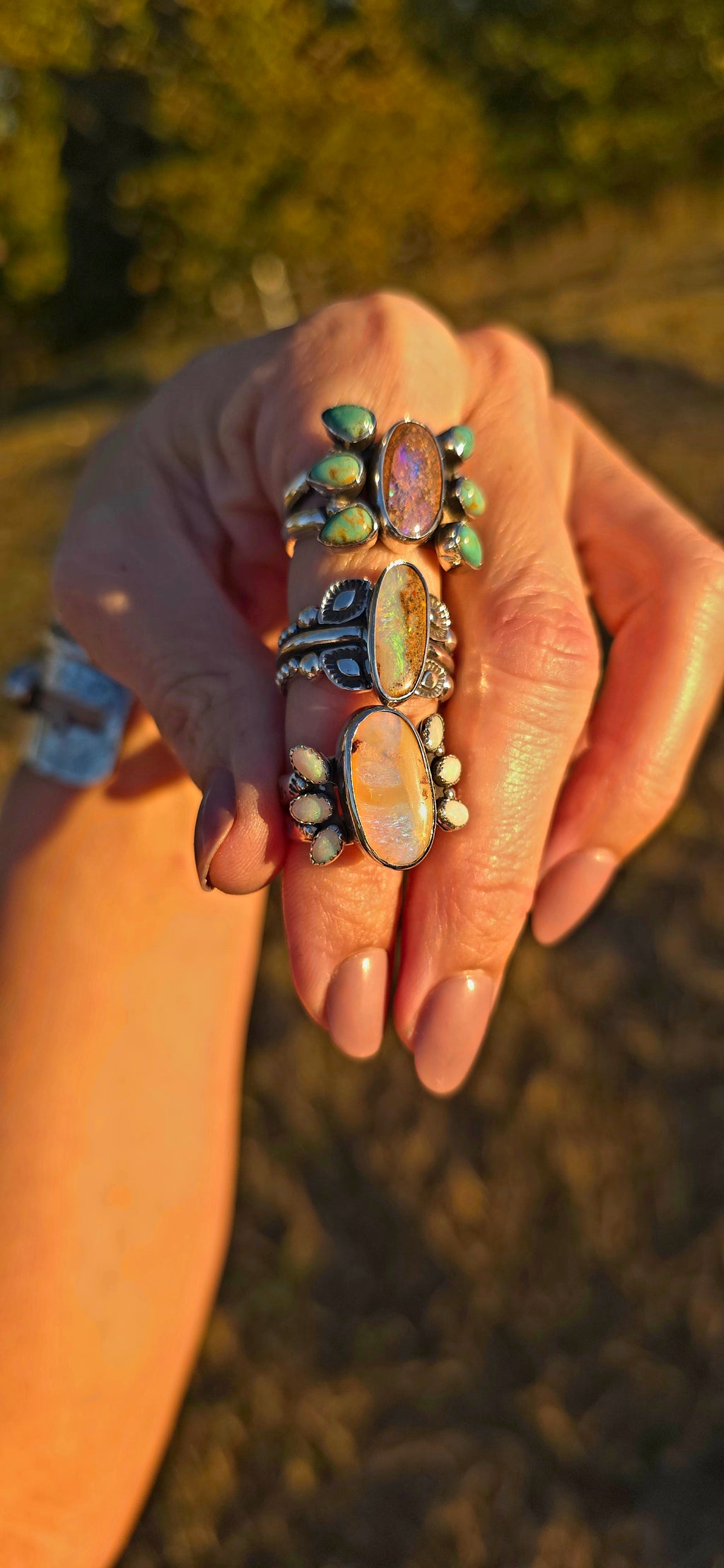 Sz. 7 Australian Opal Ring