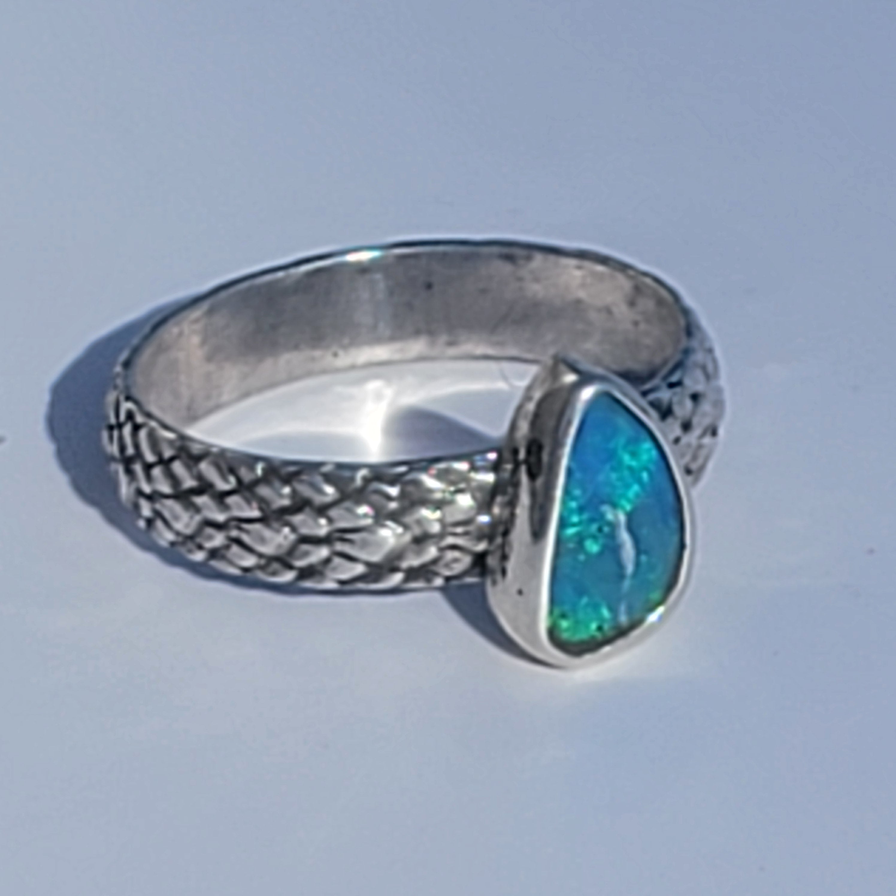 Sz 5 Australian Opal Ring