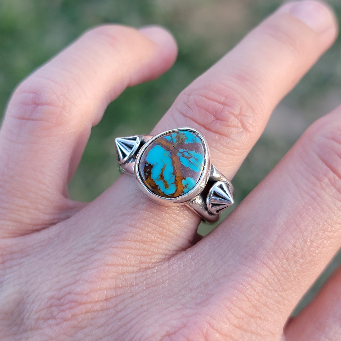 Royston Turquoise and Sterling silver ring Sz. 6.5