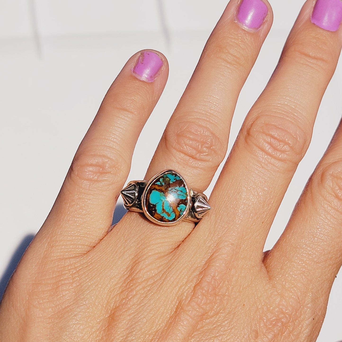 Royston Turquoise and Sterling silver ring Sz. 6.5