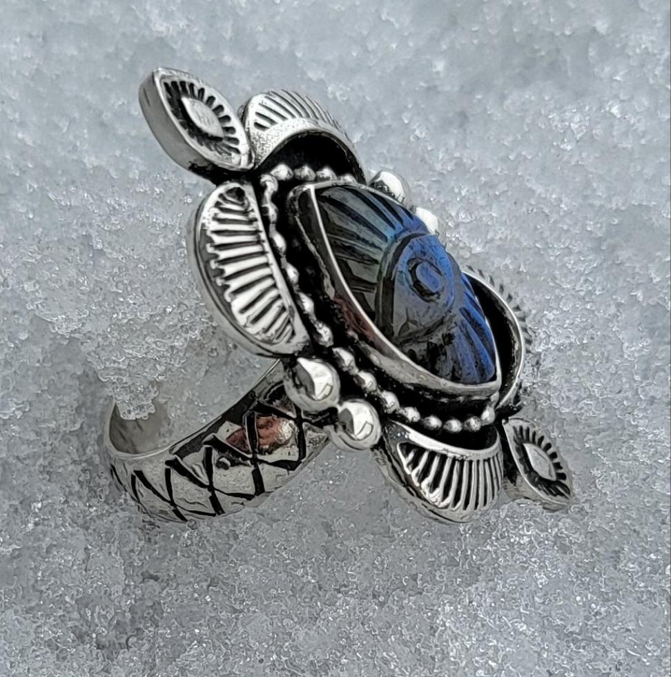 Labradorite Third Eye Ring or Pendant