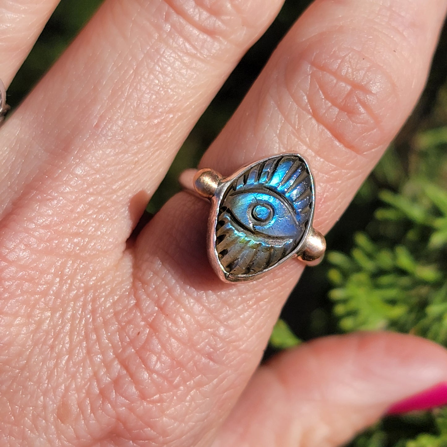 Labradorite Third Eye Ring