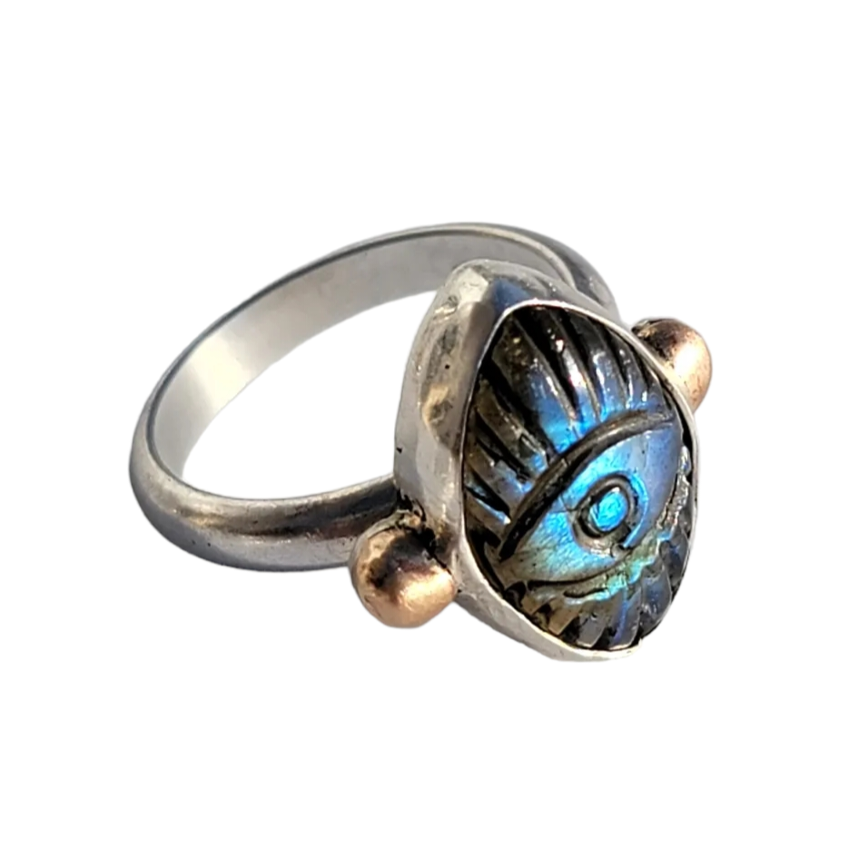 Labradorite Third Eye Ring